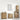 Set mobilier de baie, 4 piese, stejar artizanal, lemn prelucrat