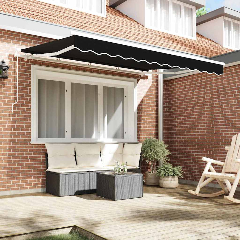 Prelată de schimb pentru copertină pentru 3,5x2,5 m Negru