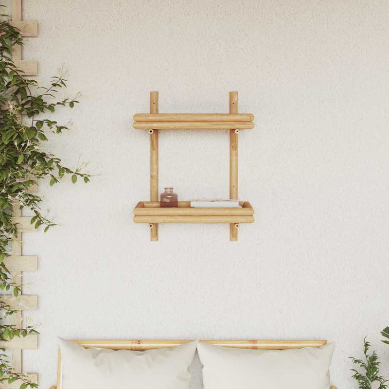 Raft de perete Montare pe perete Maro 39 x 26 x 60 cm Bambus