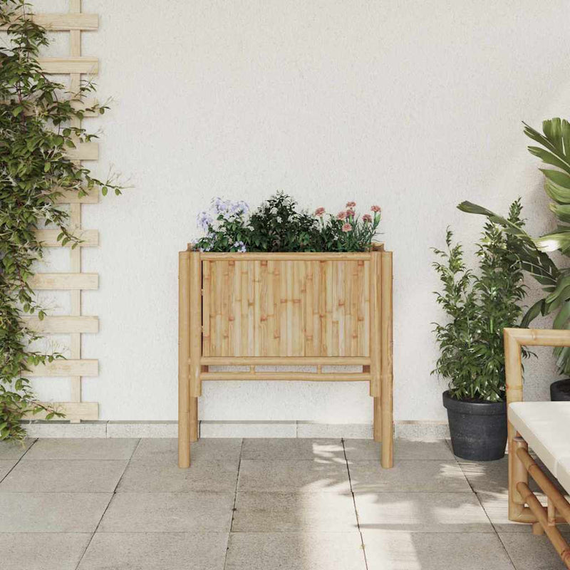 Pat ridicat Maro 70 x 35 x 70 cm Bambus
