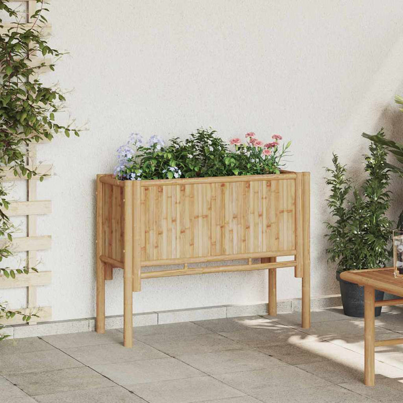 Pat ridicat Maro 90 x 35 x 70 cm Bambus