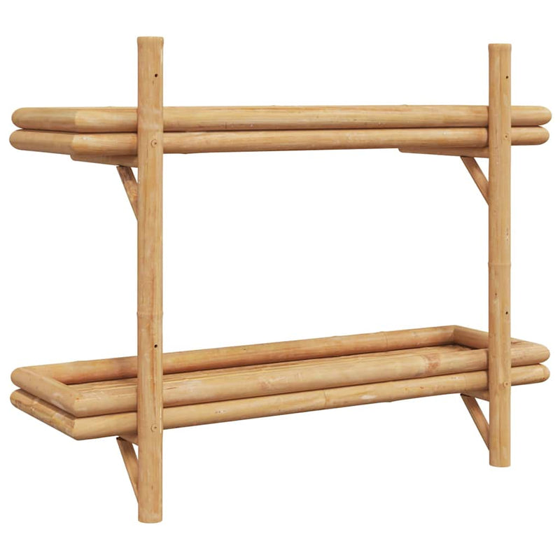 Raft de perete Montare pe perete Maro 75 x 26 x 60 cm Bambus