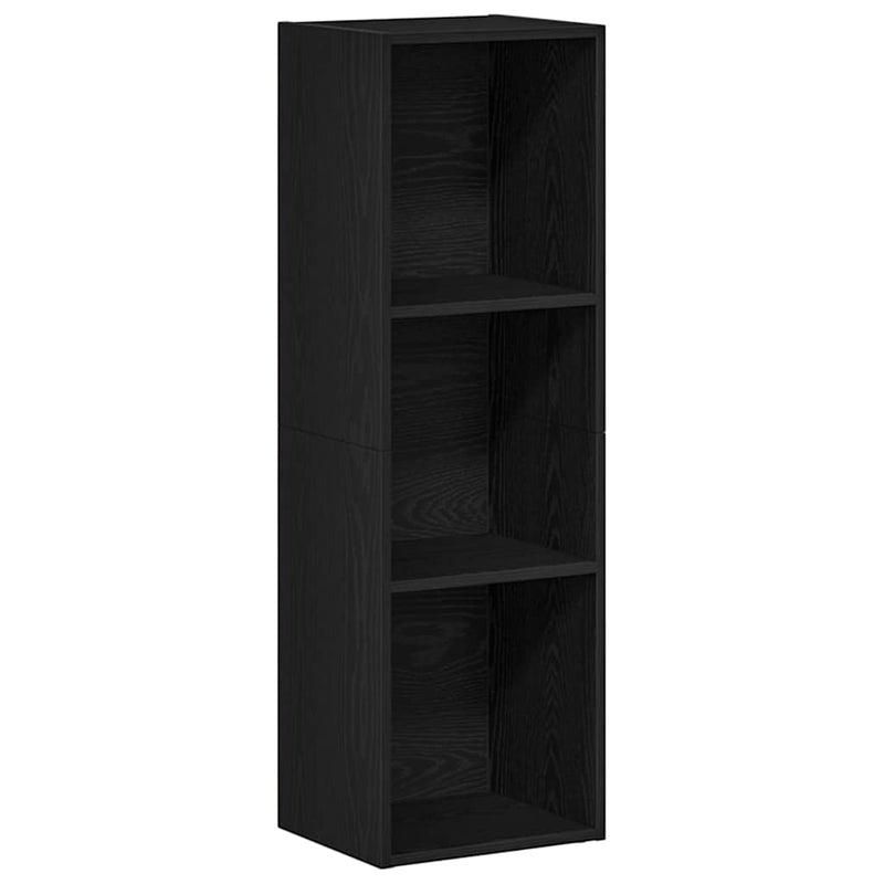 Bibliotecă stejar negru 36x30x114 cm lemn prelucrat