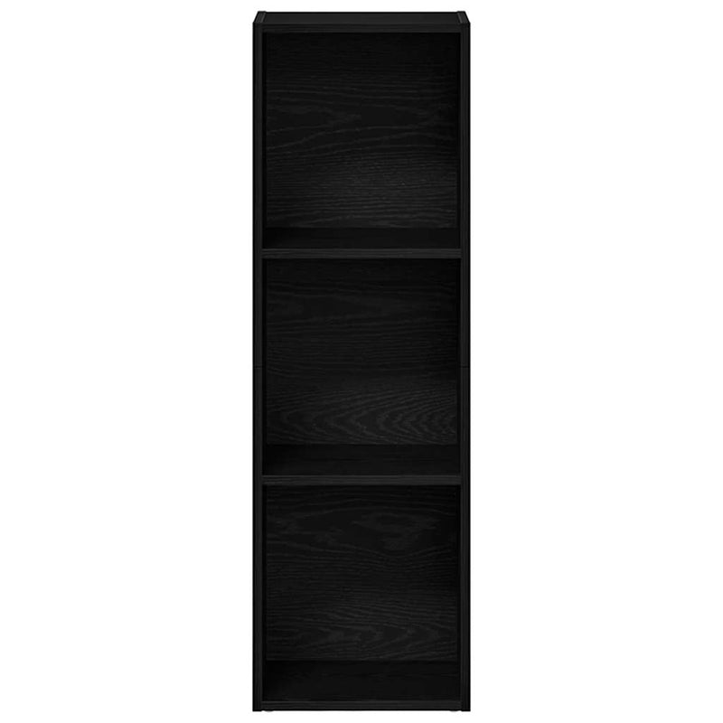 Bibliotecă stejar negru 36x30x114 cm lemn prelucrat