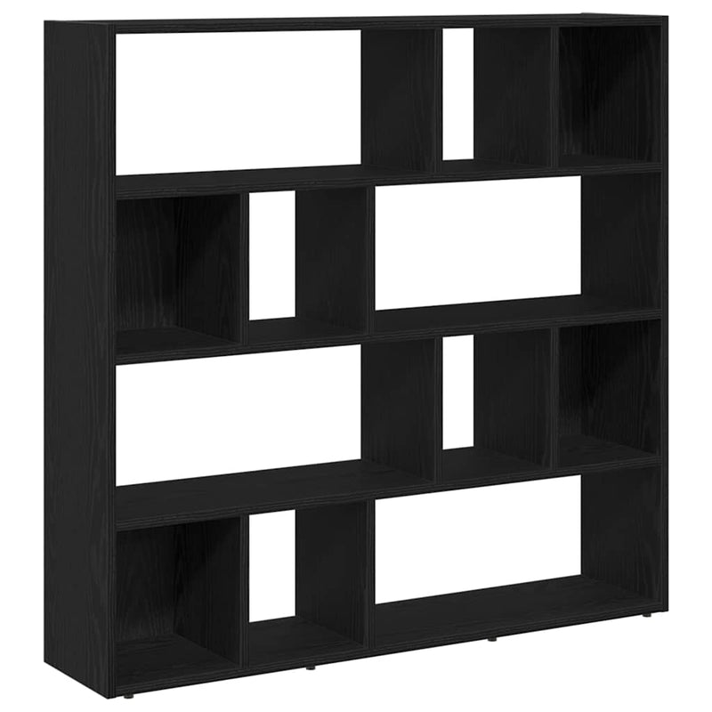 Bibliotecă/Separator de cameră, stejar negru, 105x24x102 cm
