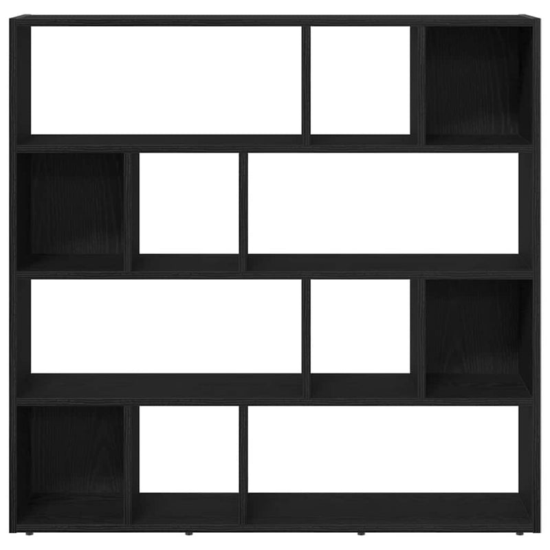 Bibliotecă/Separator de cameră, stejar negru, 105x24x102 cm