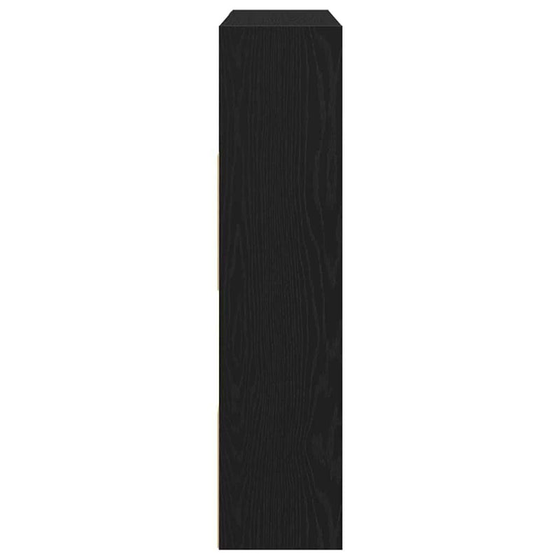 Bibliotecă/Separator de cameră, stejar negru, 105x24x102 cm