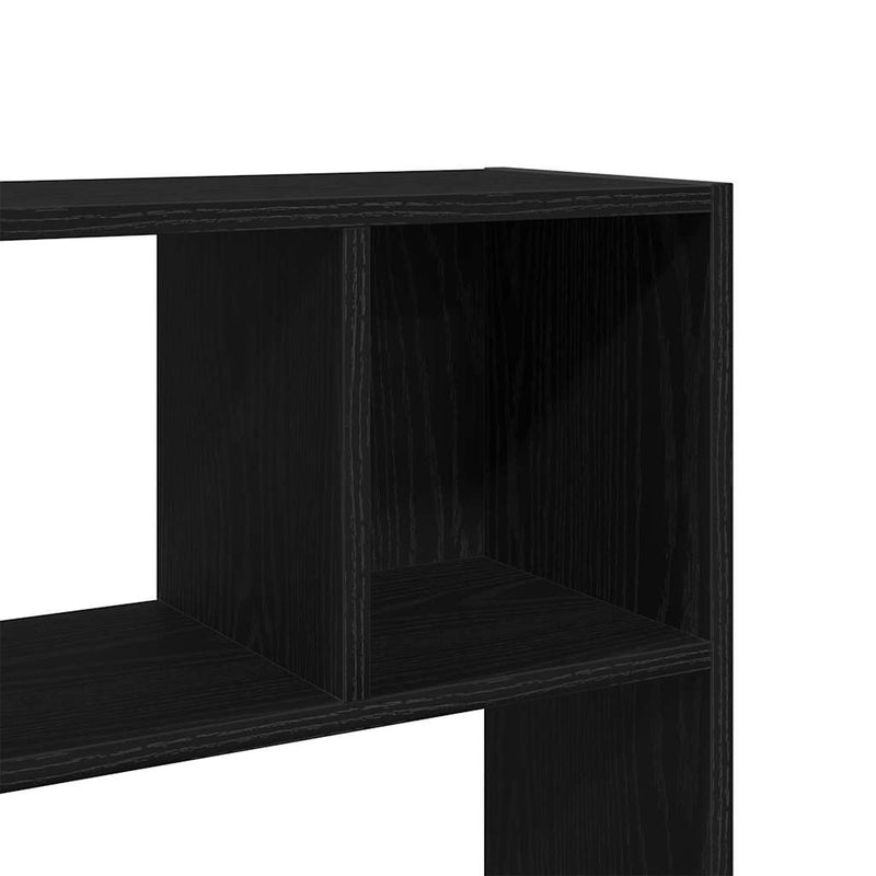 Bibliotecă/Separator de cameră, stejar negru, 105x24x102 cm