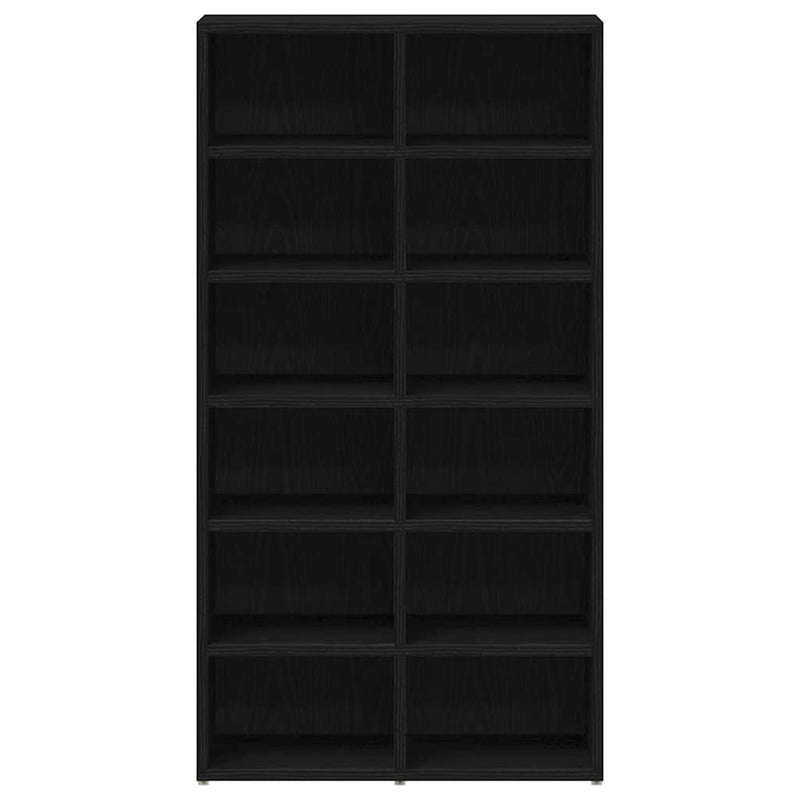 Suport pentru pantofi Stejar negru 54x34x100,5cm Lemn prelucrat
