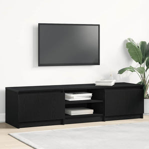 Comodă TV din stejar negru 140x40x36 cm, lemn prelucrat