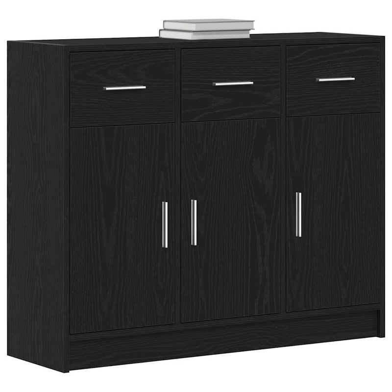 Bufet din stejar negru, 91x28x75 cm, lemn prelucrat