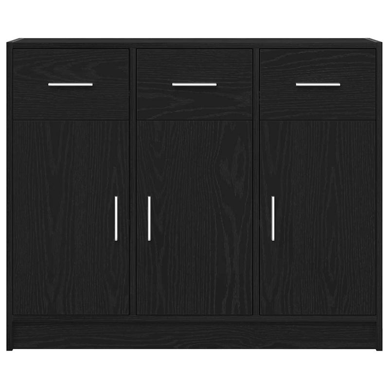 Bufet din stejar negru, 91x28x75 cm, lemn prelucrat