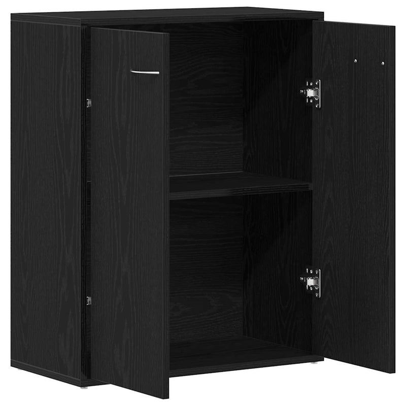 Bufet din stejar negru 60x30x75 cm, lemn prelucrat
