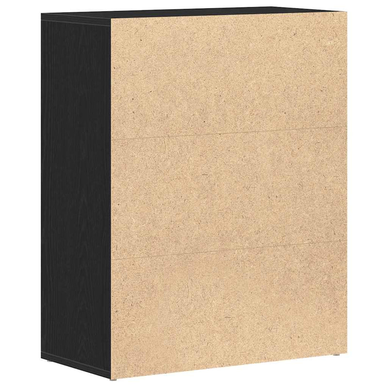 Bufet din stejar negru 60x30x75 cm, lemn prelucrat