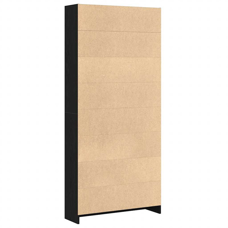 Bibliotecă Stejar negru 80x24x176 cm Lemn prelucrat