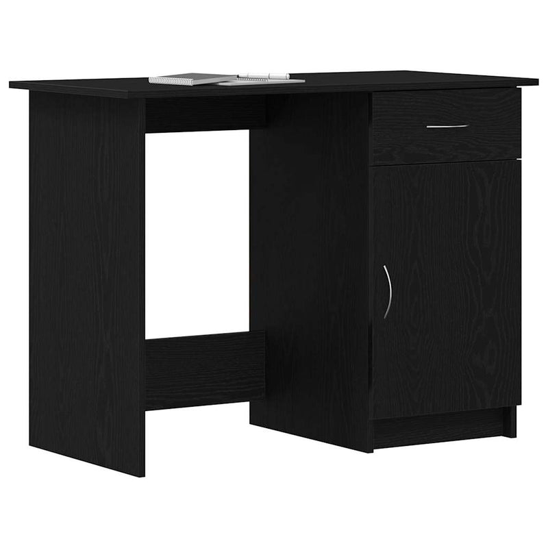 Birou Stejar Negru Lemn prelucrat 100 x 50 x 76 cm