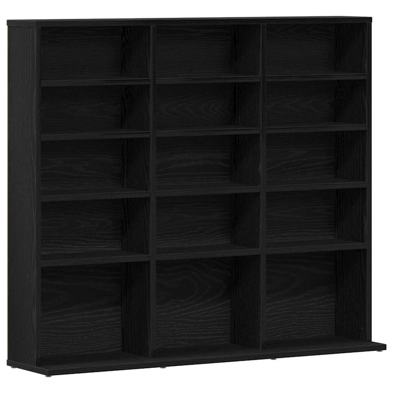Dulap pentru CD-uri, stejar negru, 100x23x89,5 cm