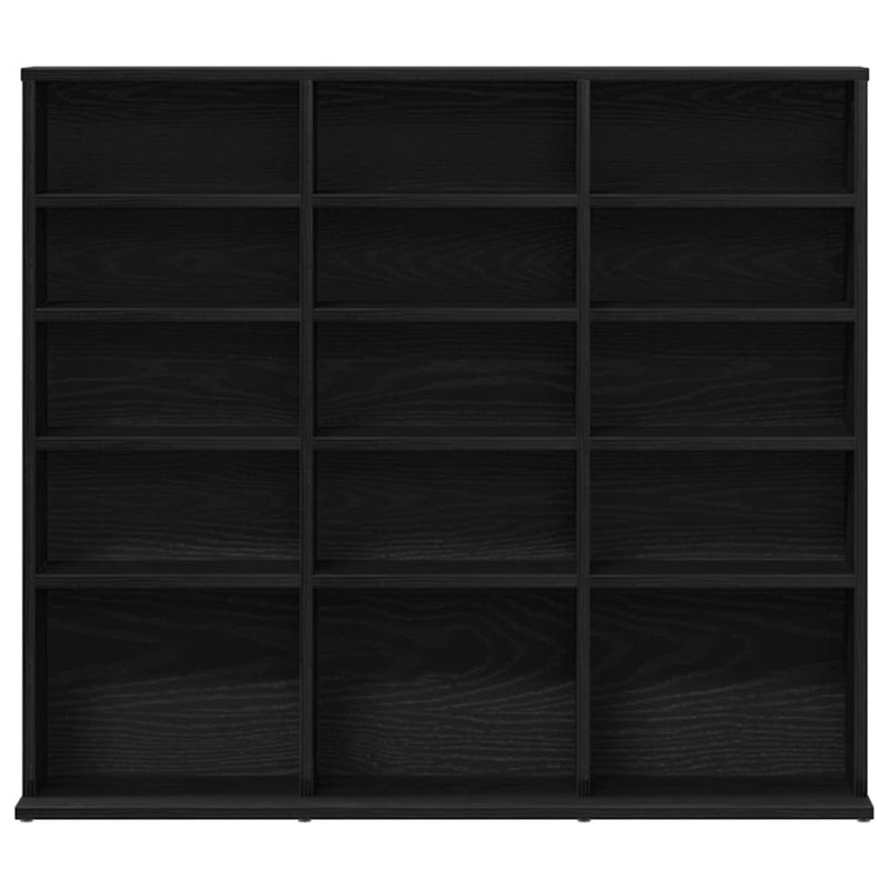 Dulap pentru CD-uri, stejar negru, 100x23x89,5 cm