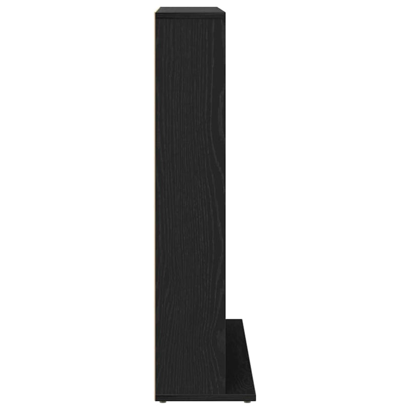 Dulap pentru CD-uri, stejar negru, 100x23x89,5 cm