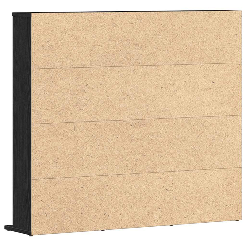 Dulap pentru CD-uri, stejar negru, 100x23x89,5 cm