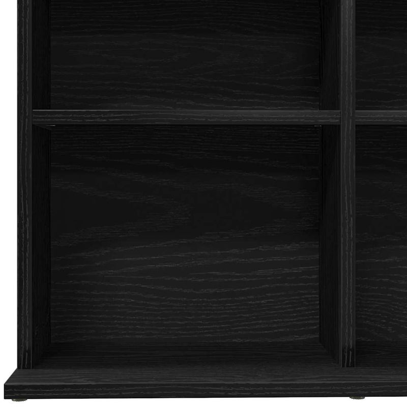 Dulap pentru CD-uri, stejar negru, 100x23x89,5 cm