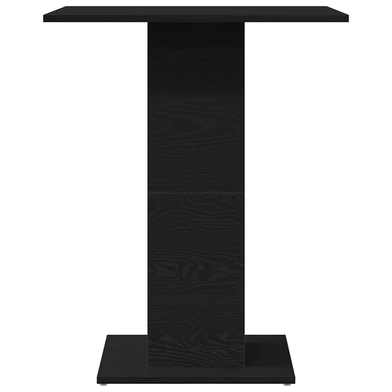 Masă bistro stejar negru 60x60x75 cm lemn prelucrat