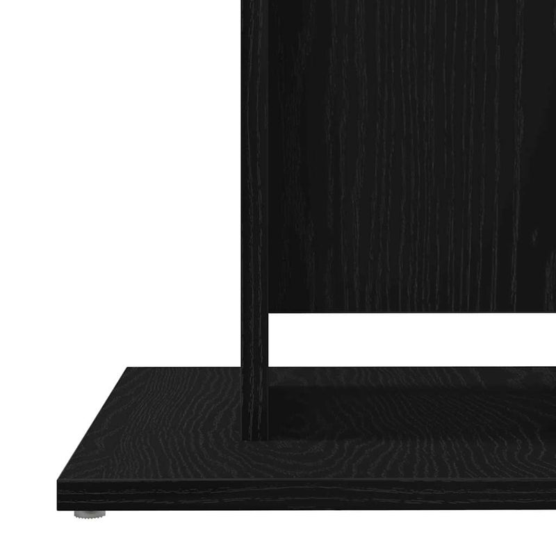 Masă bistro stejar negru 60x60x75 cm lemn prelucrat