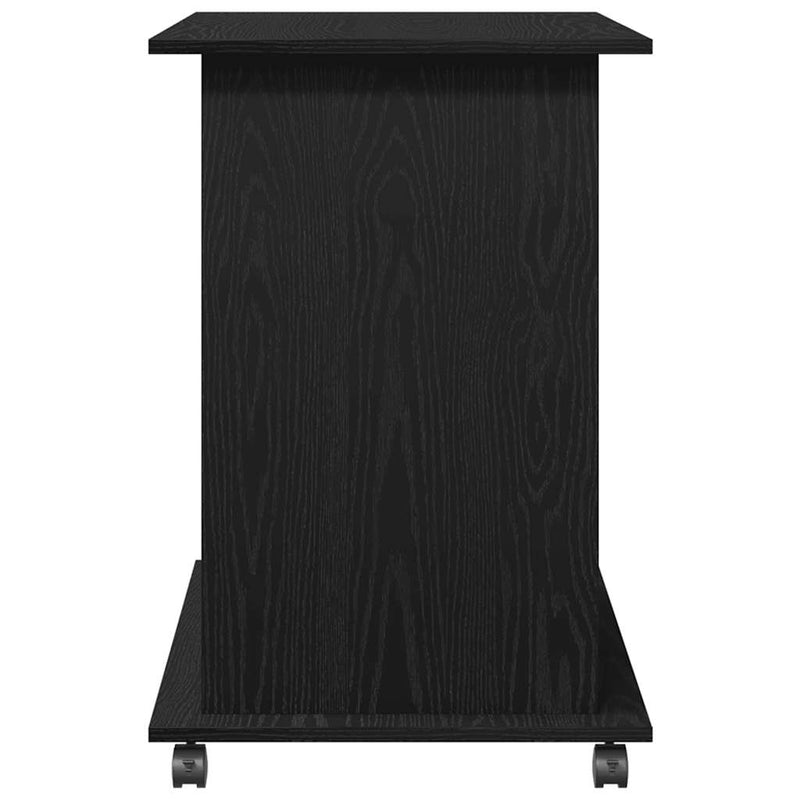 Birou de calculator, stejar negru, 80x50x75 cm, lemn prelucrat