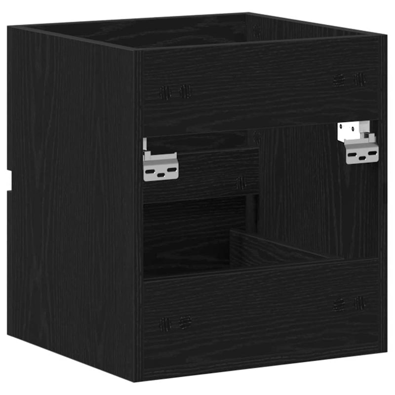 Dulap chiuvetă baie, stejar negru, 41x38,5x45 cm, lemn prelucrat