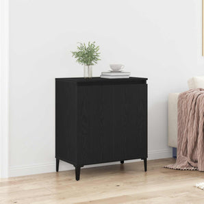 Bufet Stejar Negru 60 x 35 x 70 cm Lemn prelucrat