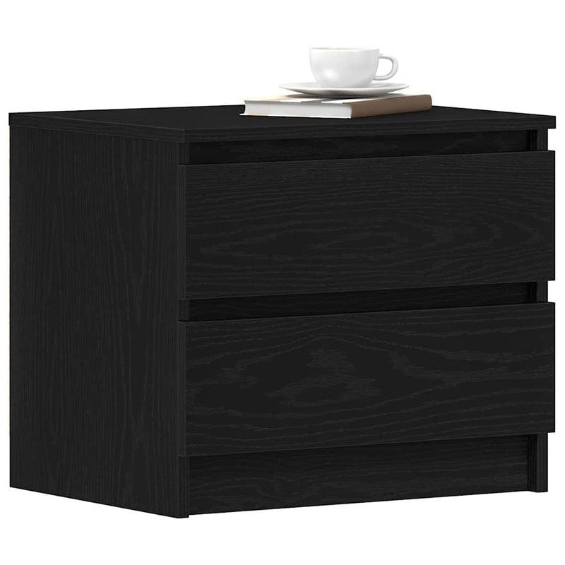 Dulap de noapte Stejar Negru 50 x 40 x 43,5 cm Lemn prelucrat