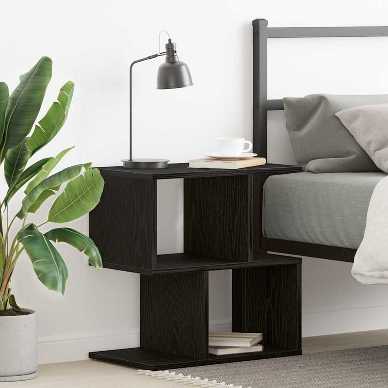 Dulap de noapte Stejar Negru 50 x 30 x 51,5 cm Lemn prelucrat