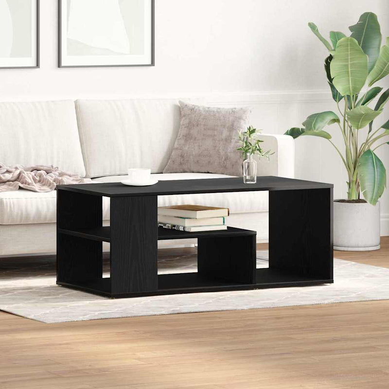 Masă de cafea Stejar Negru 100 x 50 x 40 cm Lemn prelucrat