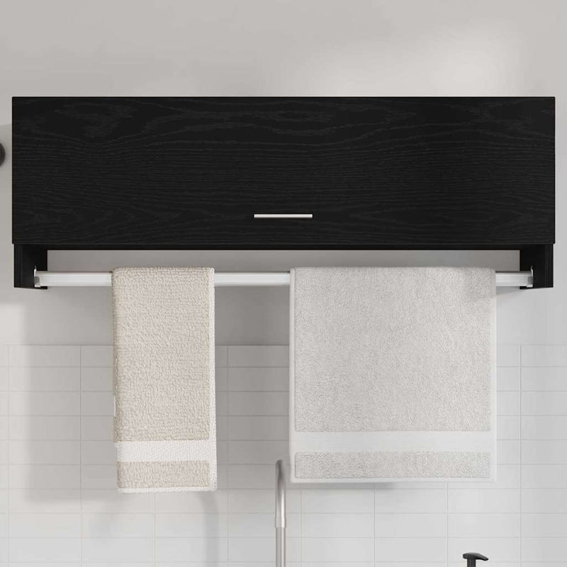 Dulap Stejar Negru 100 x 32,5 x 35 cm Lemn prelucrat