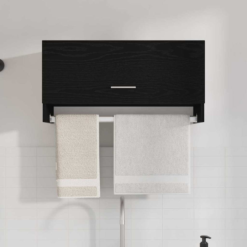 Dulap Stejar Negru 70 x 32,5 x 35 cm Lemn prelucrat