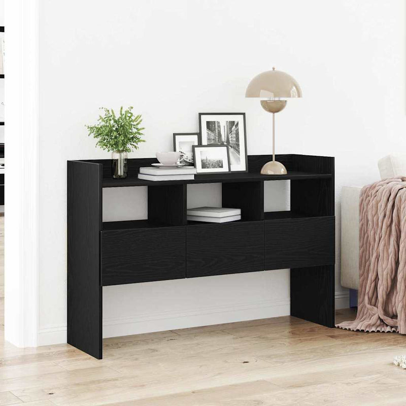 Bufet Stejar Negru 105 x 30 x 70 cm Lemn prelucrat