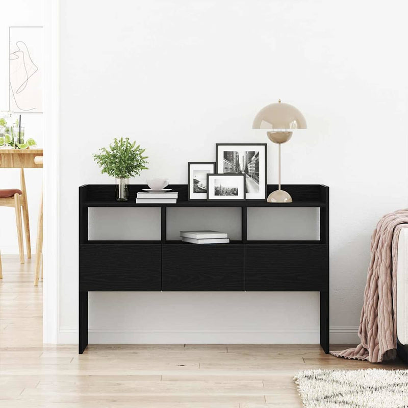 Bufet Stejar Negru 105 x 30 x 70 cm Lemn prelucrat