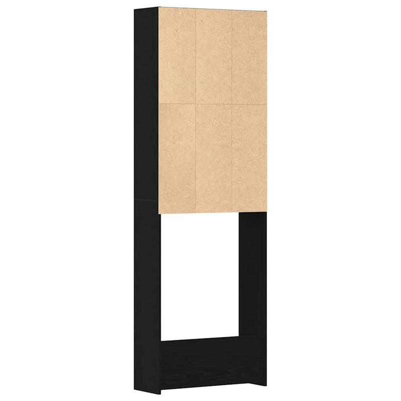 Dulap pentru mașina de spălat Stejar Negru 64 x 24 x 190 cm