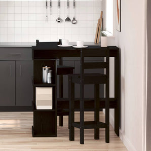 Masă de bar 100 x 48 x 101,5 cm Lemn prelucrat Stejar Negru