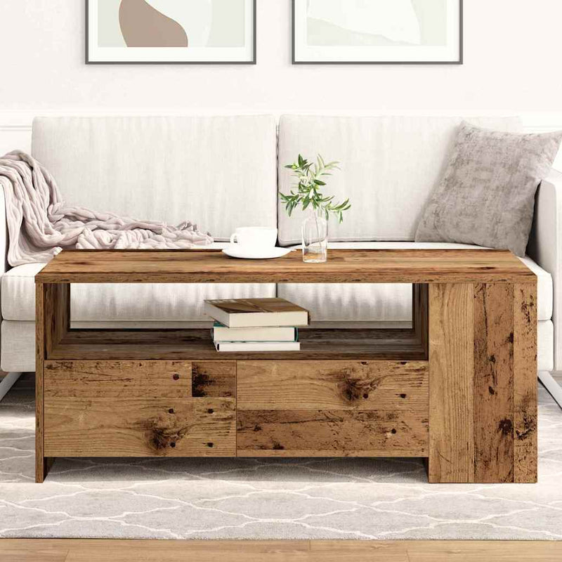Masă de cafea Lemn Vechi 102 x 55 x 43,5 cm Lemn prelucrat