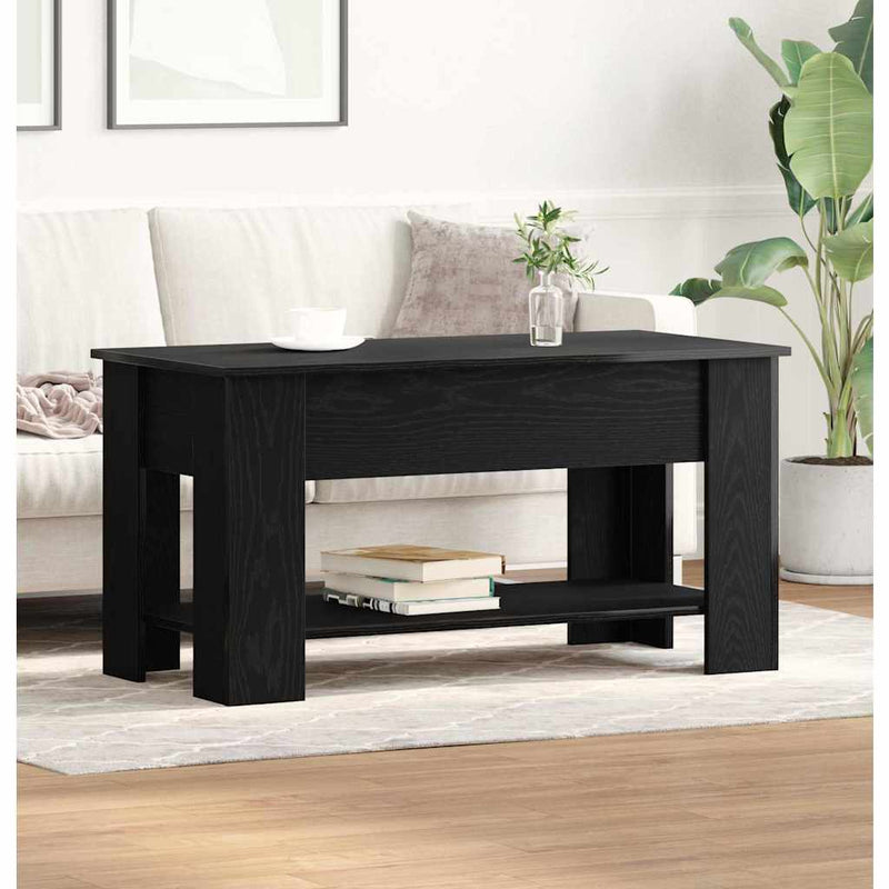 Masă de cafea Stejar Negru 101 x 49 x 52 cm Lemn prelucrat