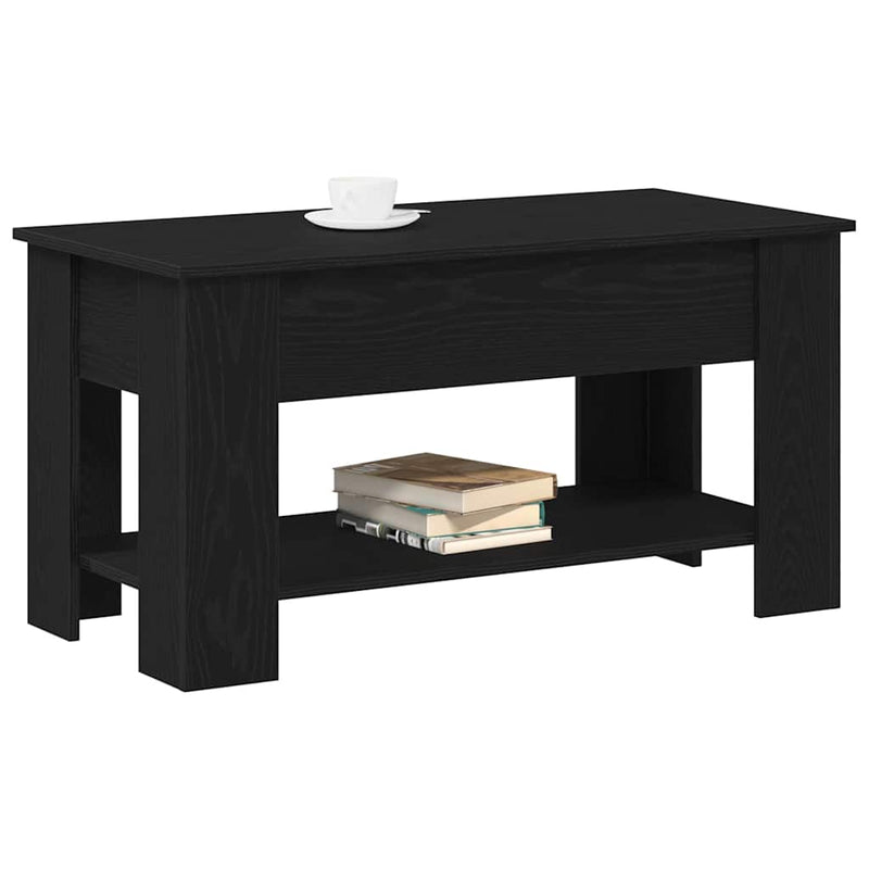 Masă de cafea Stejar Negru 101 x 49 x 52 cm Lemn prelucrat