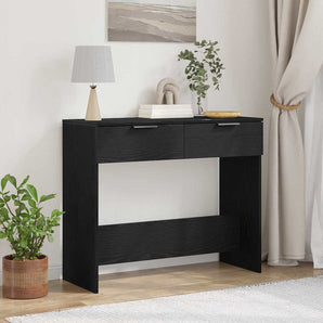 Masă de consolă Stejar Negru 30 x 36 x 75 cm Lemn prelucrat