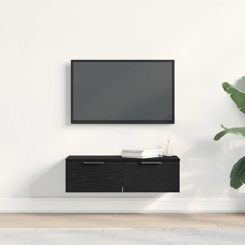 Dulap de perete Stejar Negru 68 x 30 x 20 cm Lemn prelucrat