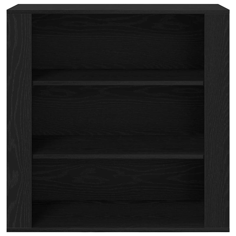 Dulap de perete Stejar Negru 80 x 33 x 80 cm Lemn prelucrat