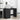 Birou Stejar Negru 100 x 49 x 74 cm Lemn prelucrat