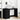 Birou Stejar Negru 50 x 115 x 75 cm Lemn prelucrat