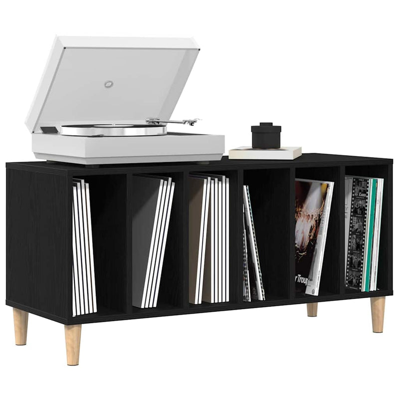 Dulap pentru discuri de vinil Stejar Negru 100 x 38 x 48 cm