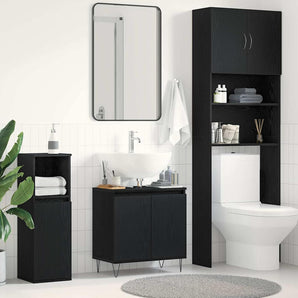 Dulap pentru Chiuveta de Baie Stejar Negru 58 x 33 x 60 cm