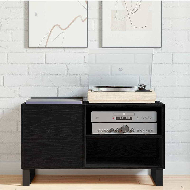 Dulap pentru discuri de vinil Stejar Negru 85 x 38 x 48 cm